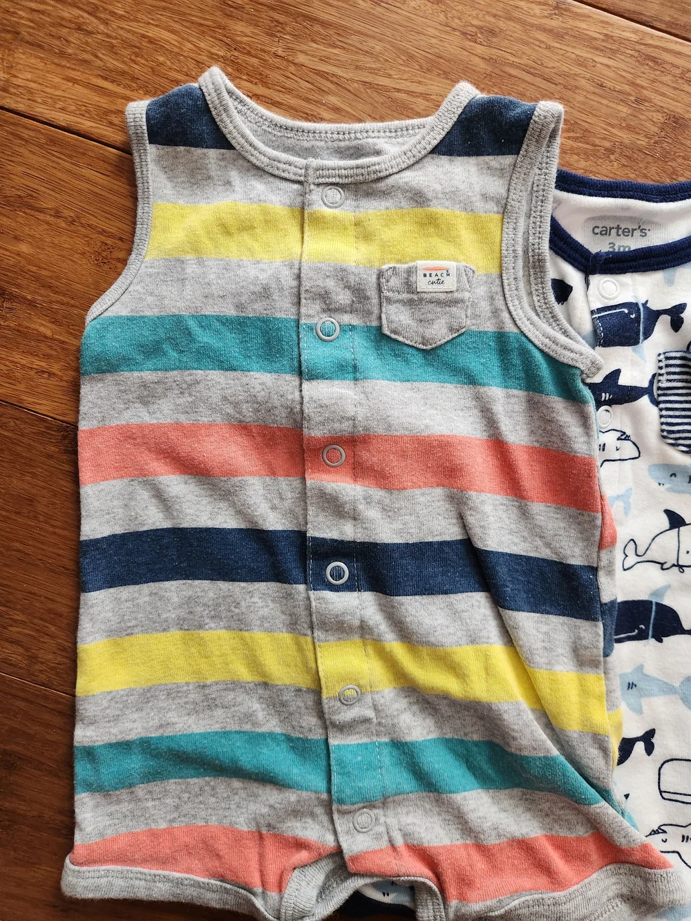 Set Of 5 Baby Boys One Piece Short Sleeve Shorts Romper Summer Outfits, 3 Months
